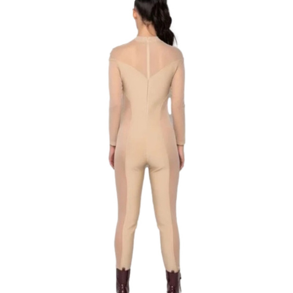 COPY - Jumpsuit bandage and mesh nude ,long sleeves - Picture 5 of 6
